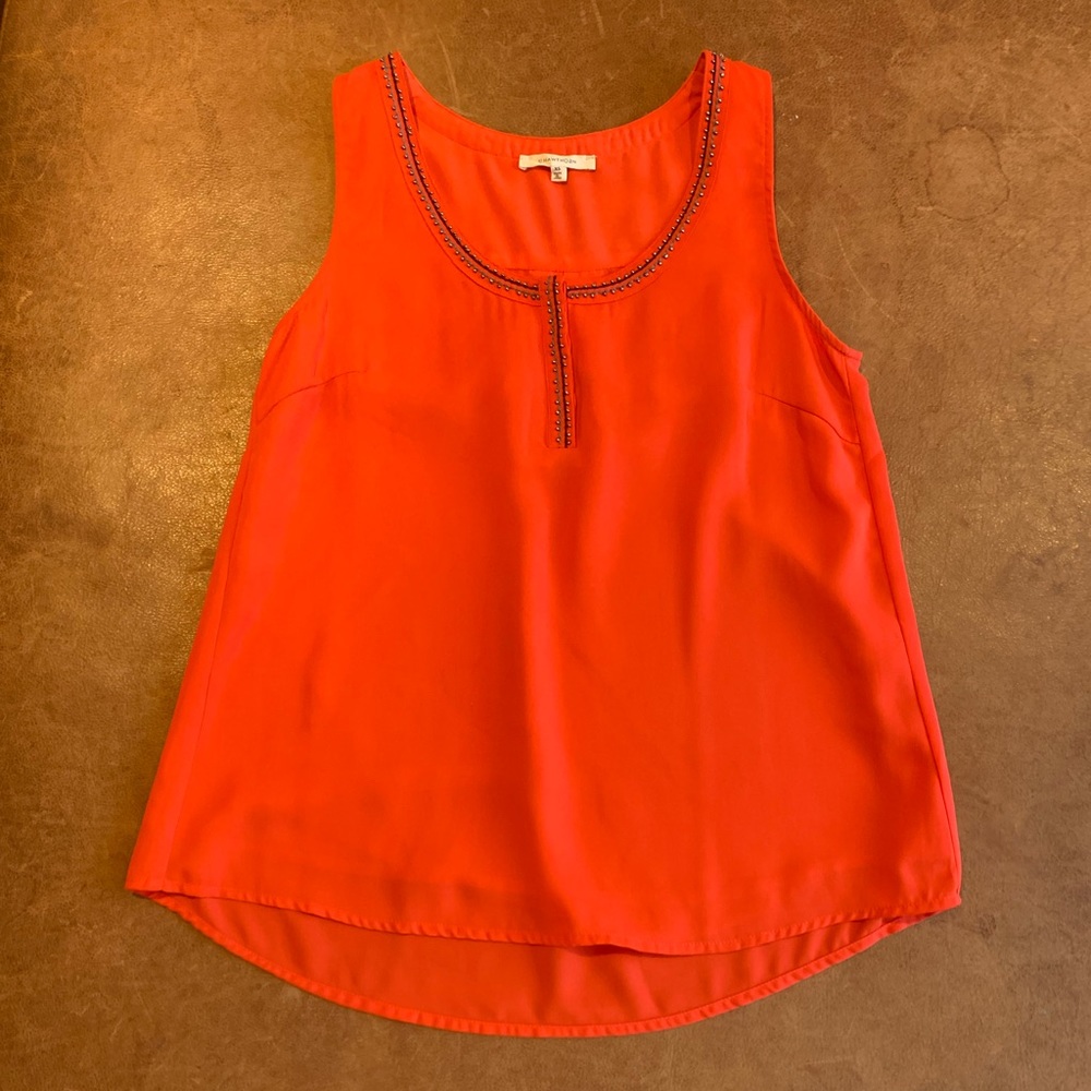 41 Hawthorn Dressy Tank, Coral, Size XS